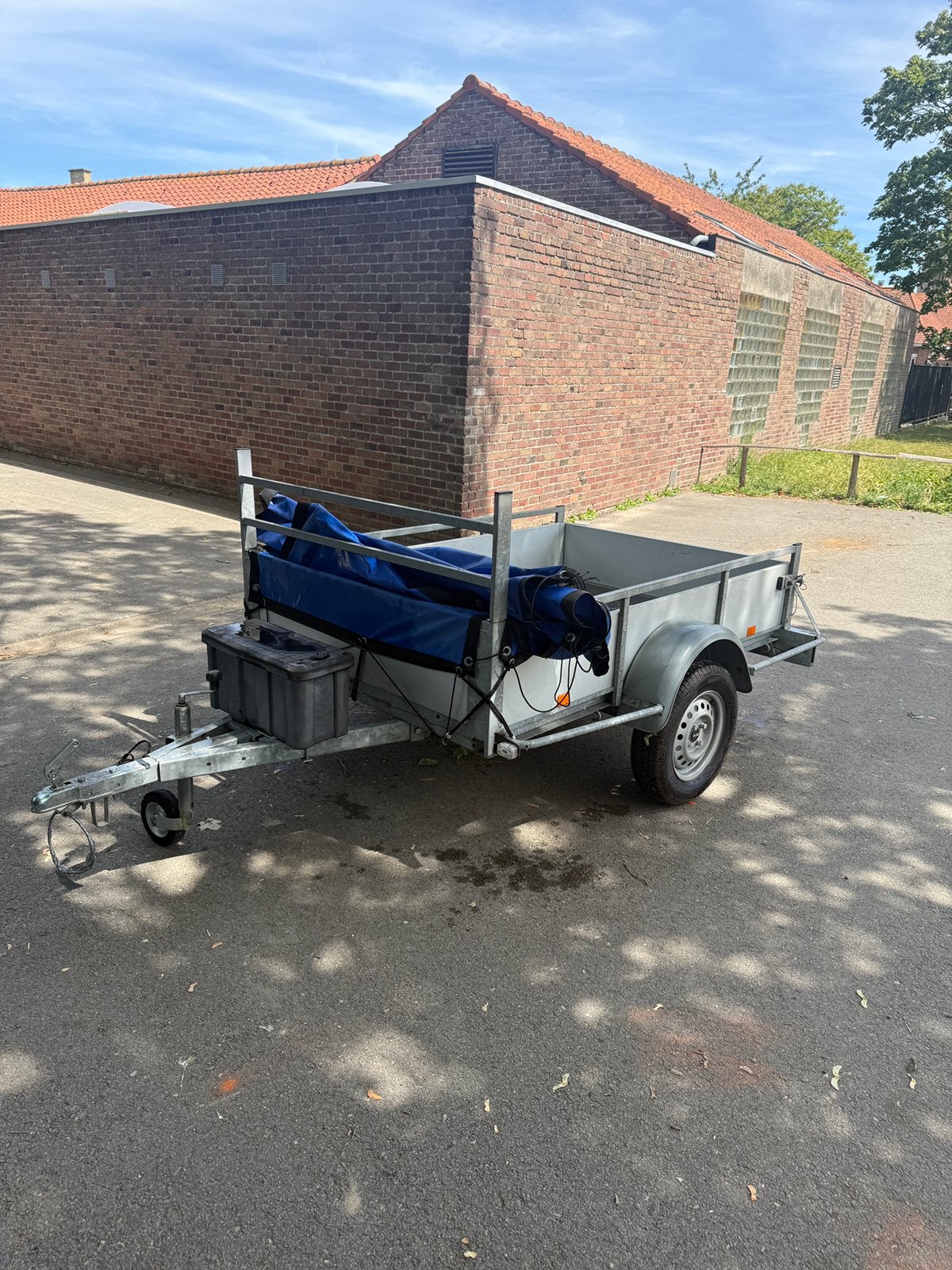 Aanhangwagen BW-trailers 200x130 aluminium, Ophalen, Zo goed als nieuw
