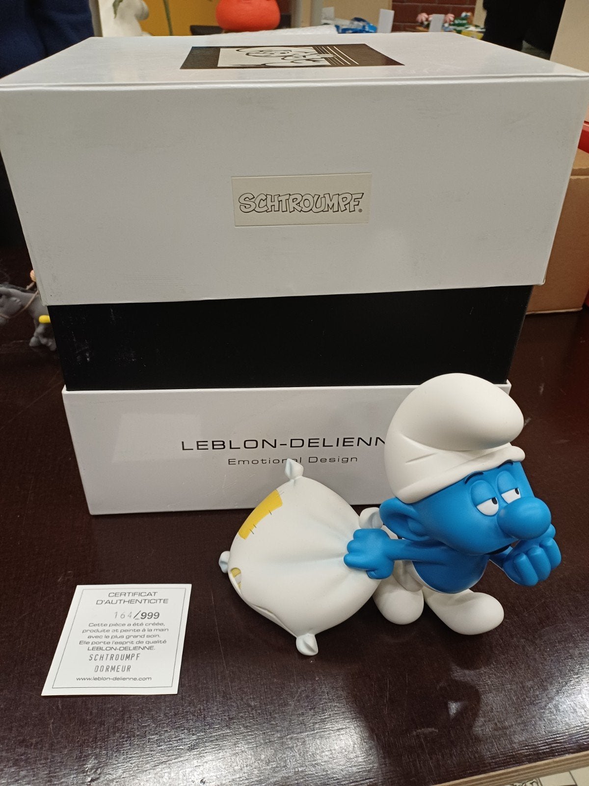 schtroumpf dormeur Leblon, Enlèvement ou Envoi, Schtroumpfs, Comme neuf, Statue ou Figurine