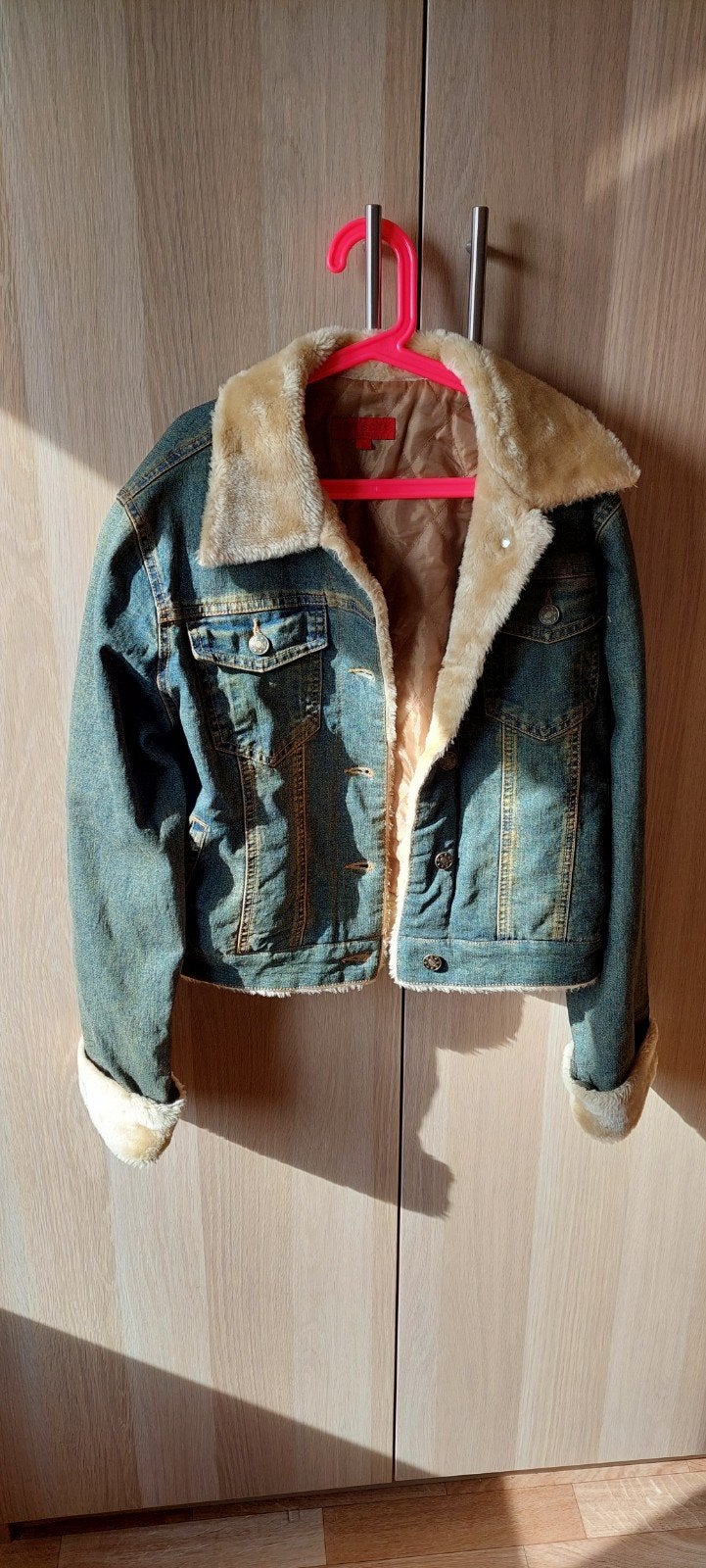 Stoer Styl'scity Denim Spijkerjack met Bontkraag, maat S, Enlèvement ou Envoi, Taille 36 (S), Styl's city, Porté
