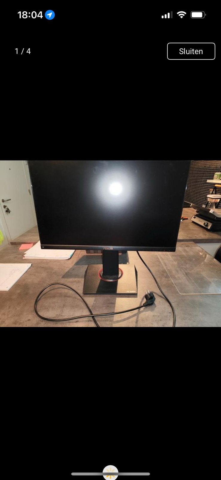 Asus gaming monitor, Computers en Software, Monitoren, Ophalen, Zo goed als nieuw, Gaming