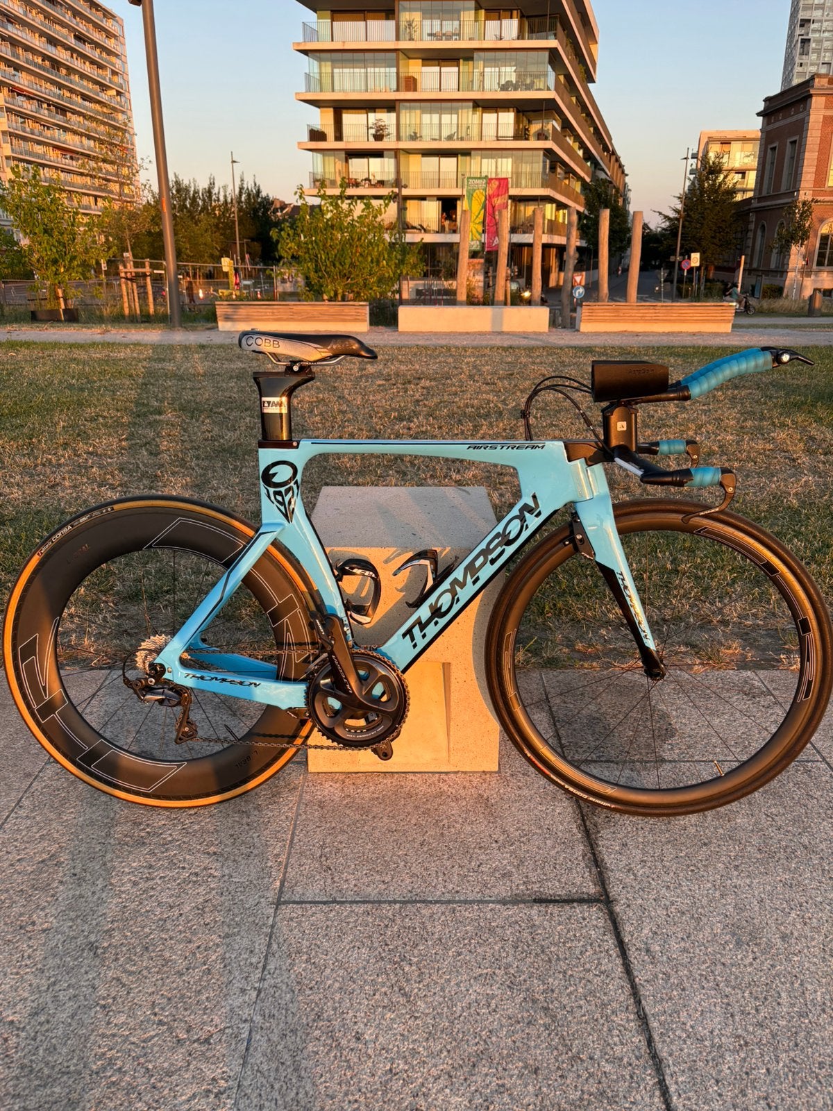 Tijdritfiets Thompson triatlonfiets, Ophalen, Zo goed als nieuw, Carbon