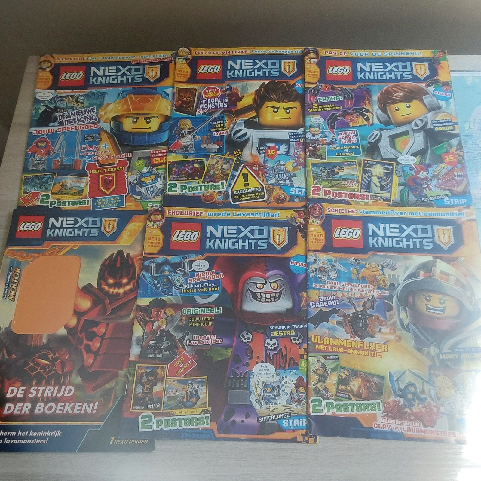 6 lego ninja boekjes, Boeken, Ophalen of Verzenden