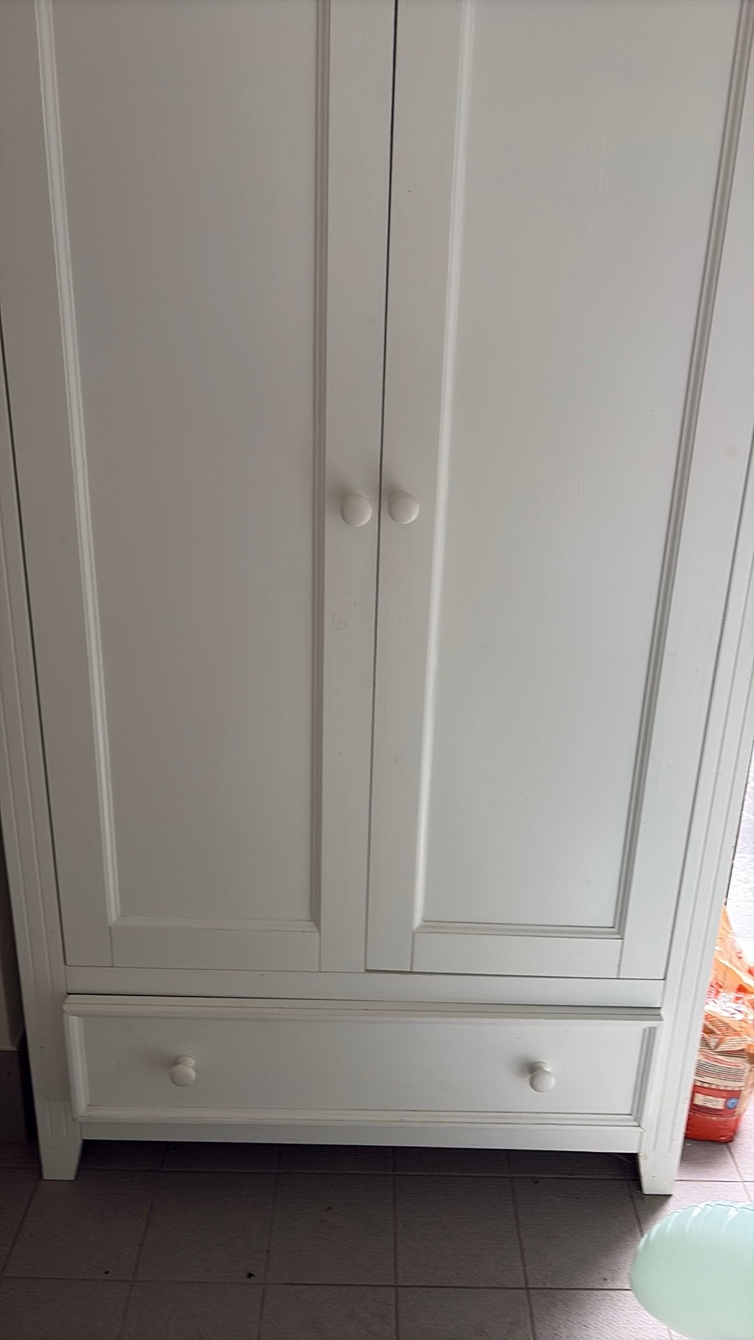 Mooie witte opbergkast Bopita, Ophalen, Gebruikt, 100 tot 150 cm, 200 cm of meer