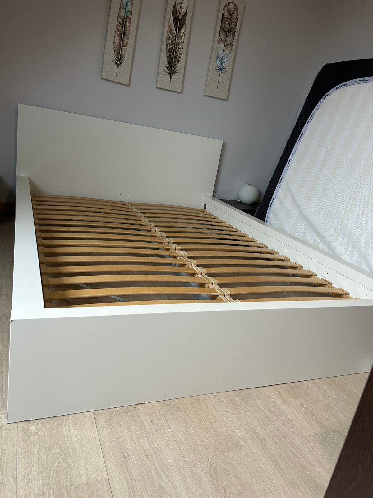 IKEA bed 140x200 wit, Ophalen, Zo goed als nieuw, Wit