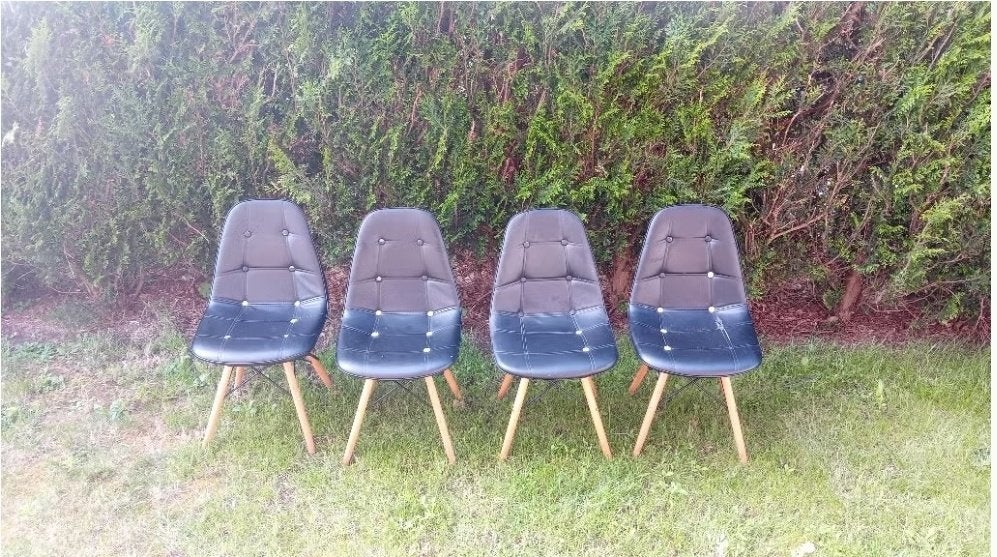 Stoelen, Gebruikt, Zwart, Vier, Ophalen