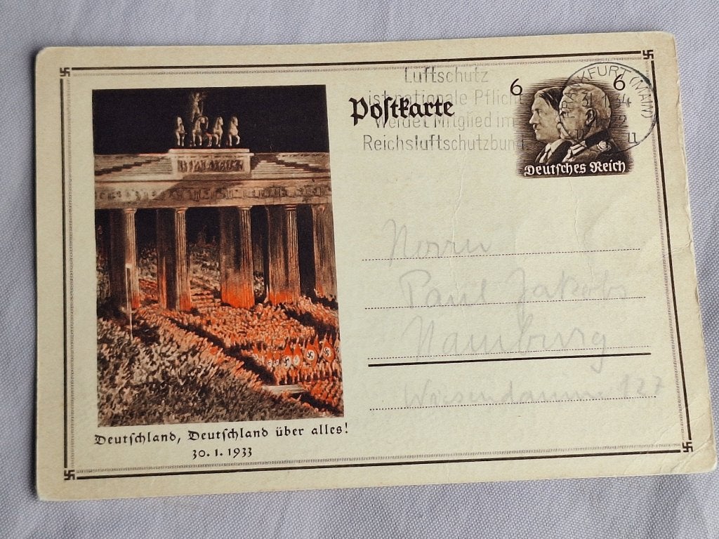 Carte postale propagande allemande ww2 NSDAP Berlin, Ophalen of Verzenden, Landmacht, Overige typen