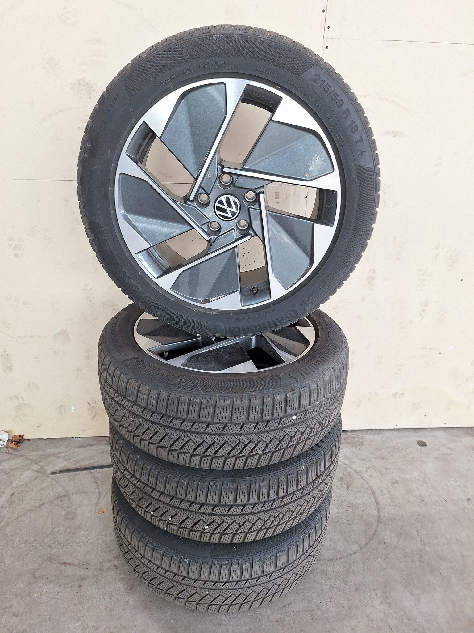 Volkswagen ID3 Winterset 18 Inch Origineel, Auto-onderdelen, Banden en Velgen, Ophalen, 18 inch, -, -