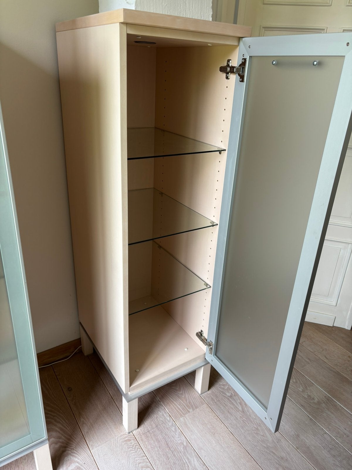 2 vitrine kasten, Huis en Inrichting, Ophalen, Zo goed als nieuw, Glas