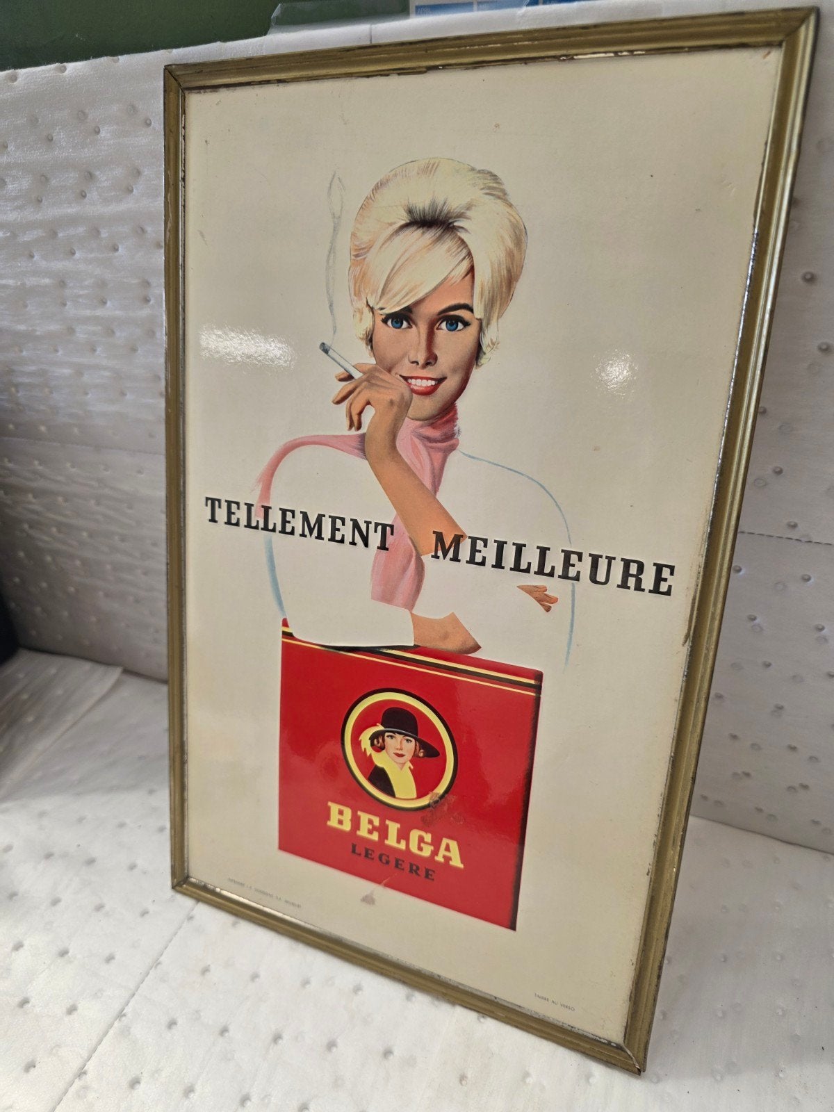 panneau d'affichage Belga., Collections, Enlèvement ou Envoi, Panneau publicitaire