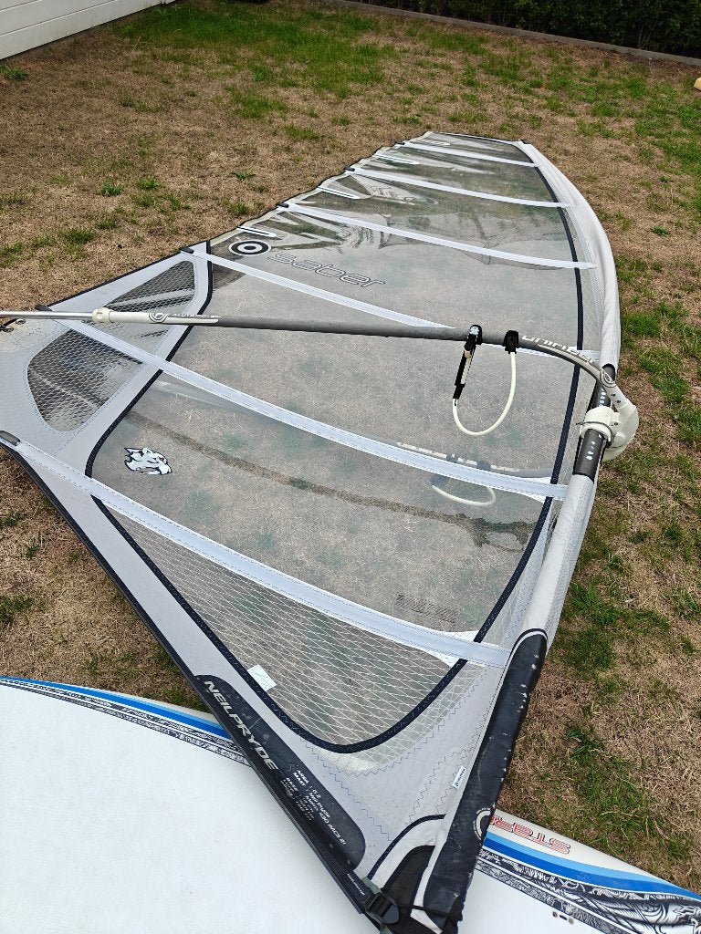 Neilpryde Saber 6.2 complete set, Ophalen, Gebruikt, 5 tot 6.5 m², Met mast