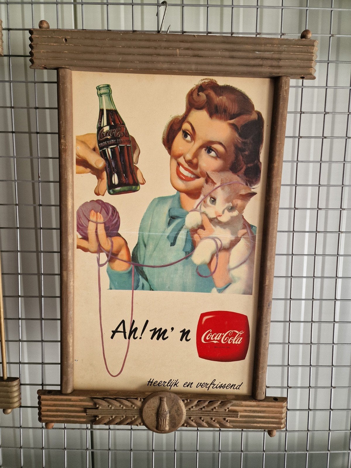 Coca-Cola wisselen lijsten en prenten., Verzamelen, Ophalen, Gebruikt, Reclamebord