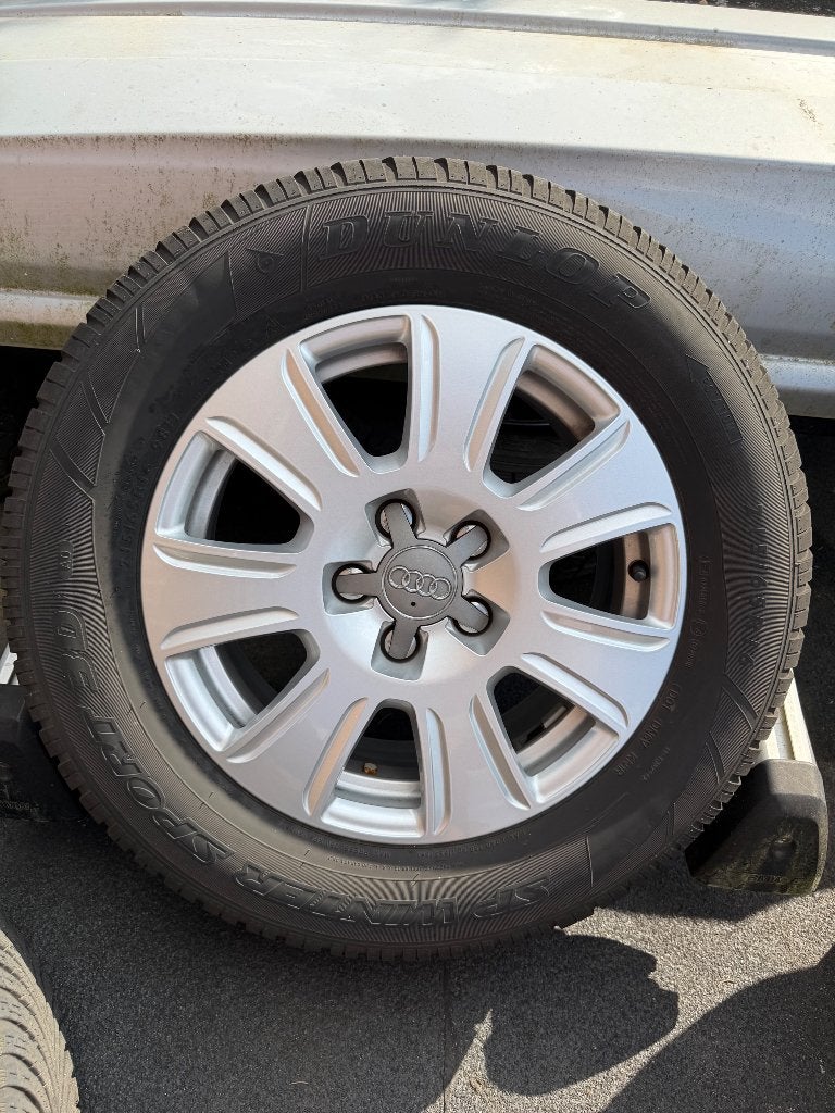 Originele Audi velgen met banden, Autos : Pièces & Accessoires, Pneus & Jantes, 16 pouces, Pneu(s), Enlèvement, Utilisé