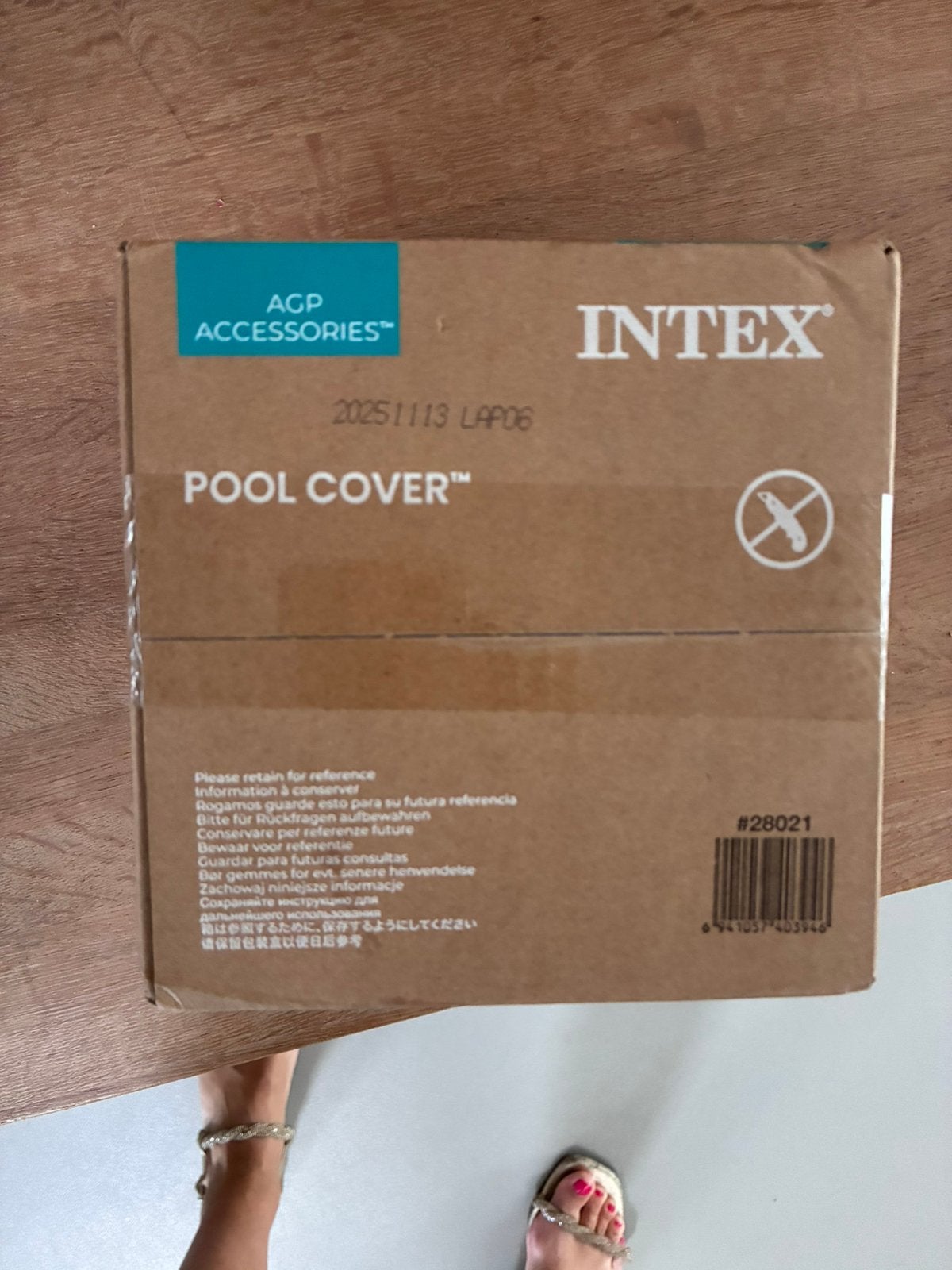Intex Pool Cover 3,05m x 2,79m, Tuin en Terras, Ophalen, Nieuw, Afdekzeil