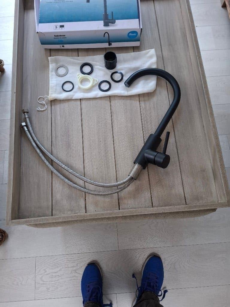 ROBINET MITIGEUR NOIR pour CUISINE ou SDB, 200 cm ou plus, Enlèvement, Utilisé, 200 cm ou plus