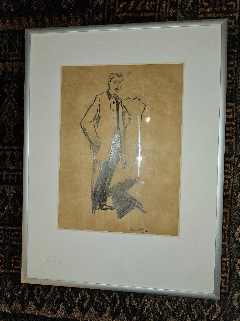 George H. Breitner, Enlèvement, Signé, Dessin, Papier