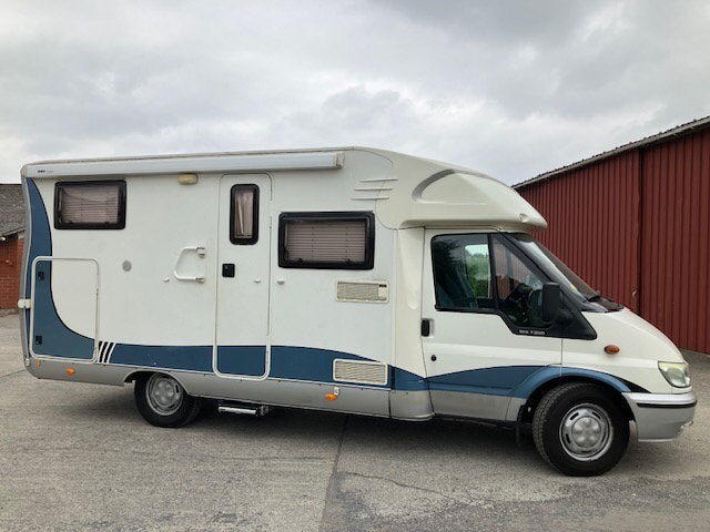 Te koop Hobby T 600 gsf op Ford 2006, Caravans en Kamperen, Ringverwarming, Ford, Tot en met 2, Roue de secours