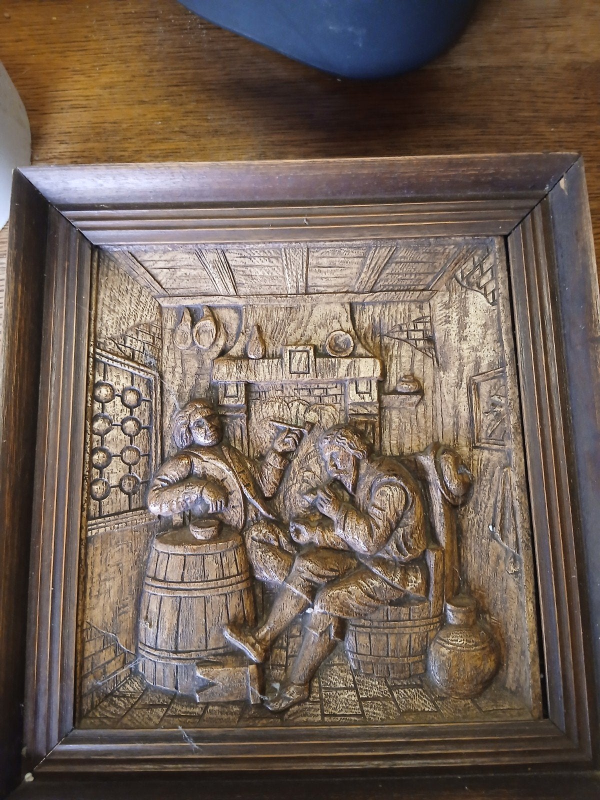 Vintage Faux-Wood Wandpaneel (ORAC Decor) – Bruin Café Relië, Enlèvement