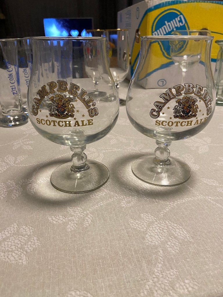 6 Campbell glazen, Verzamelen, Biermerken, Ophalen, Nieuw, Glas of Glazen, Overige merken