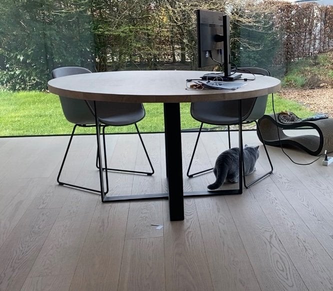 Eetkamertafel, Huis en Inrichting, Tafels | Eettafels, Ophalen, Gebruikt, 150 tot 200 cm, 150 tot 200 cm