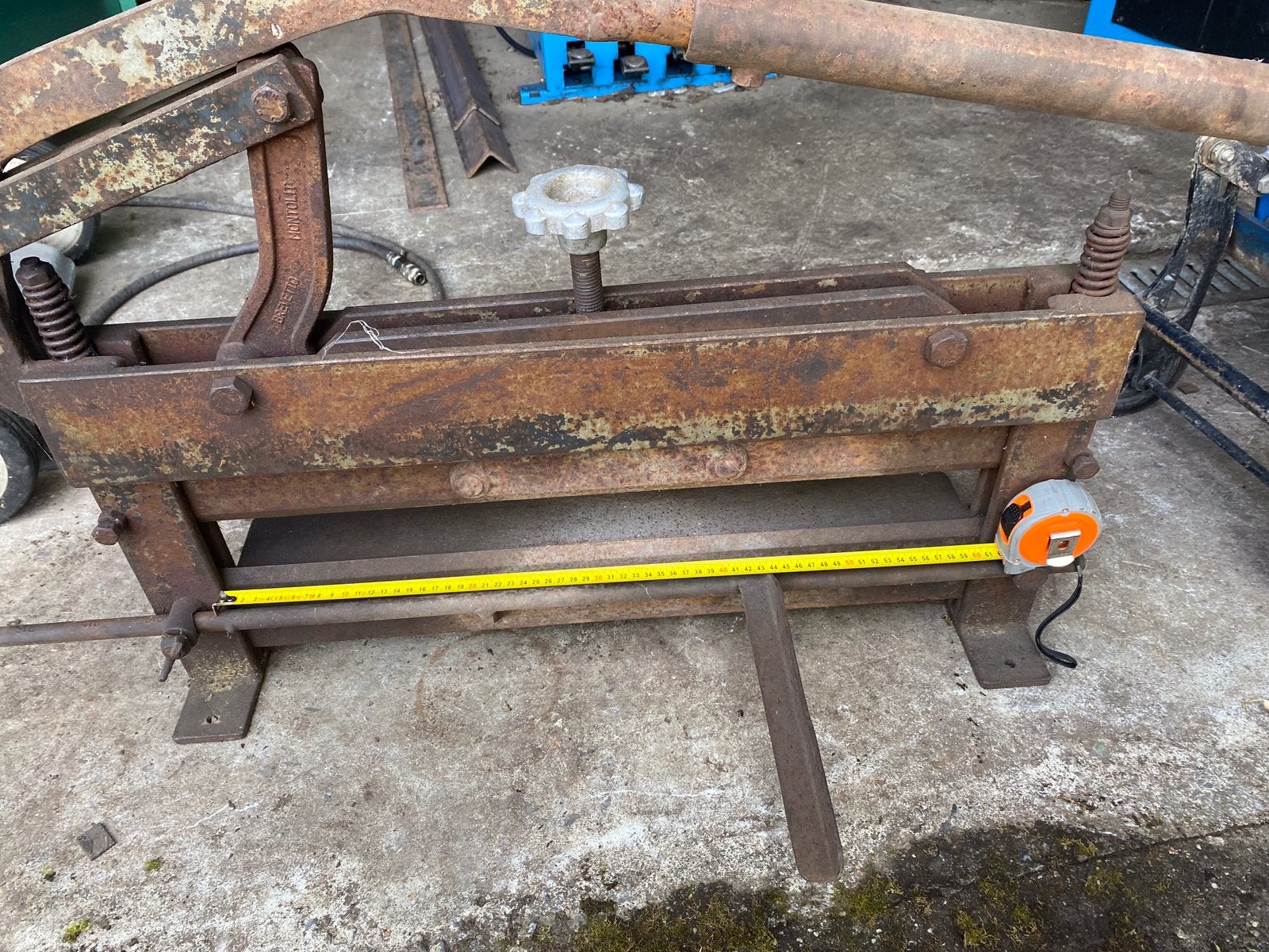 Coupe dalles béton/autoblocant, Doe-het-zelf en Bouw, Metalen, Ophalen, Gebruikt, IJzer