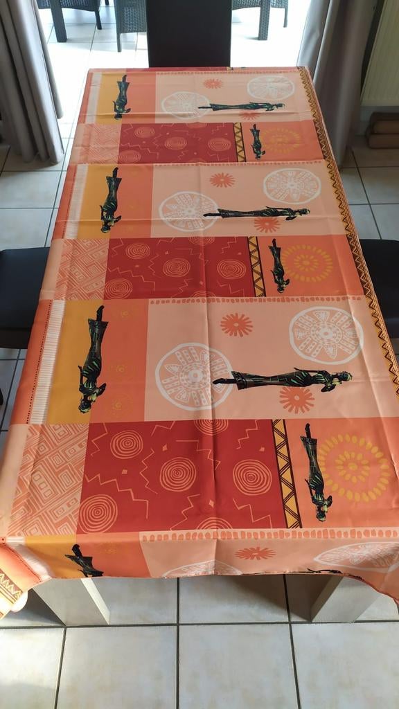 Nappe anti-tâches orange,  corail 148 x 240 cm, Enlèvement ou Envoi, Comme neuf, Rectangle