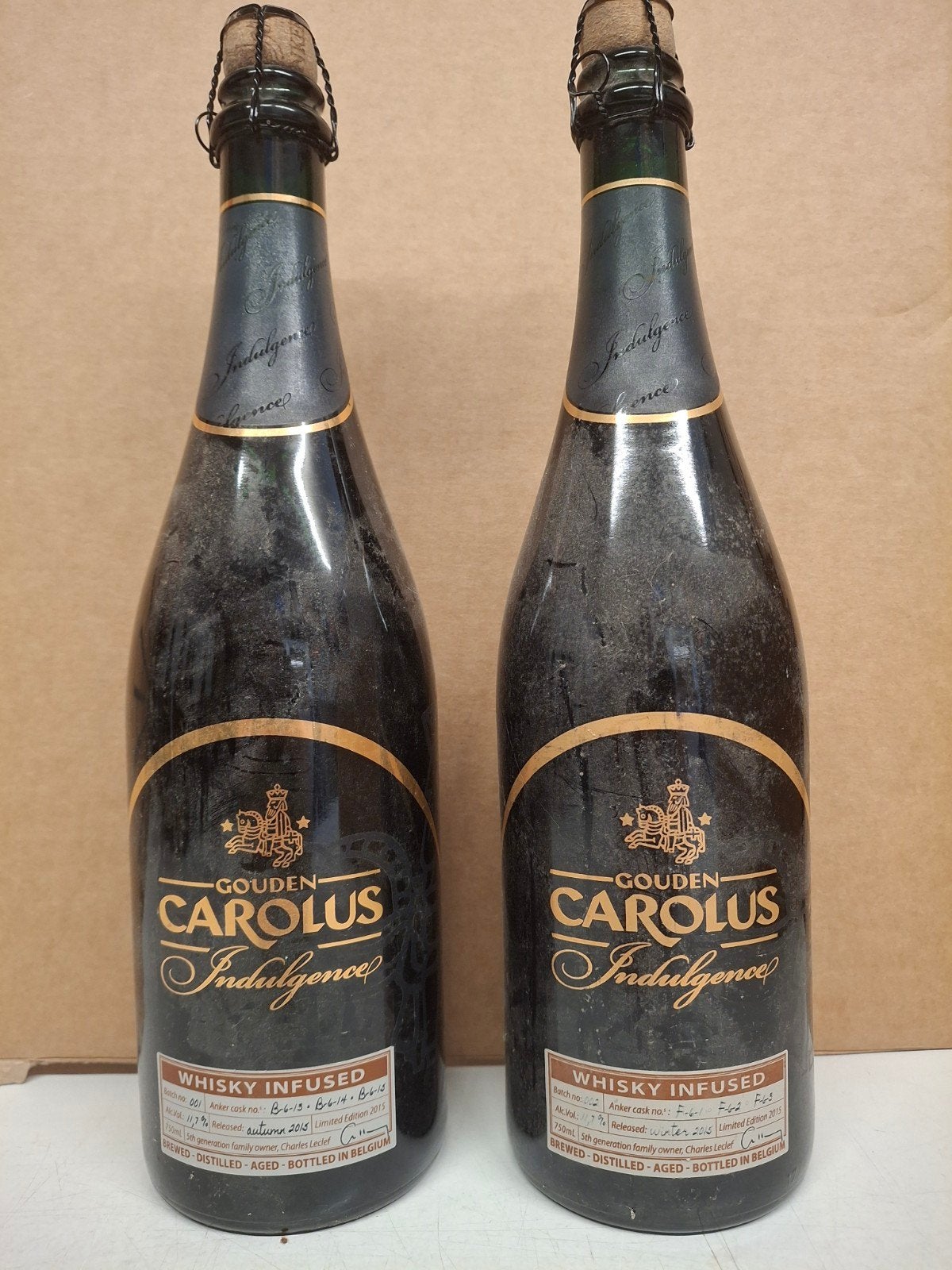 Gouden Carolus Indulgence batch 1+ 2 / Whiskey Infused, Ophalen of Verzenden, Nieuw, Flesje(s), Overige merken