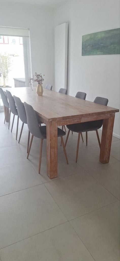 Grande table et 8 chaises, Maison & Meubles, Tables | Tables à manger, Enlèvement