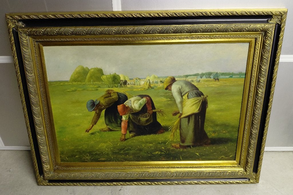 Schilderij met mooie Baroklijst (88cm op 118cm), Ophalen, Realistisch, Ingelijst, Overige onderwerpen