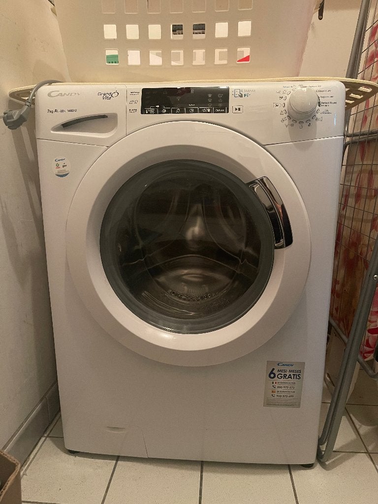 Wasmachine Candy 7kg, Elektronische apparatuur, Wasmachines, Ophalen, Gebruikt, Handwasprogramma, Voorlader