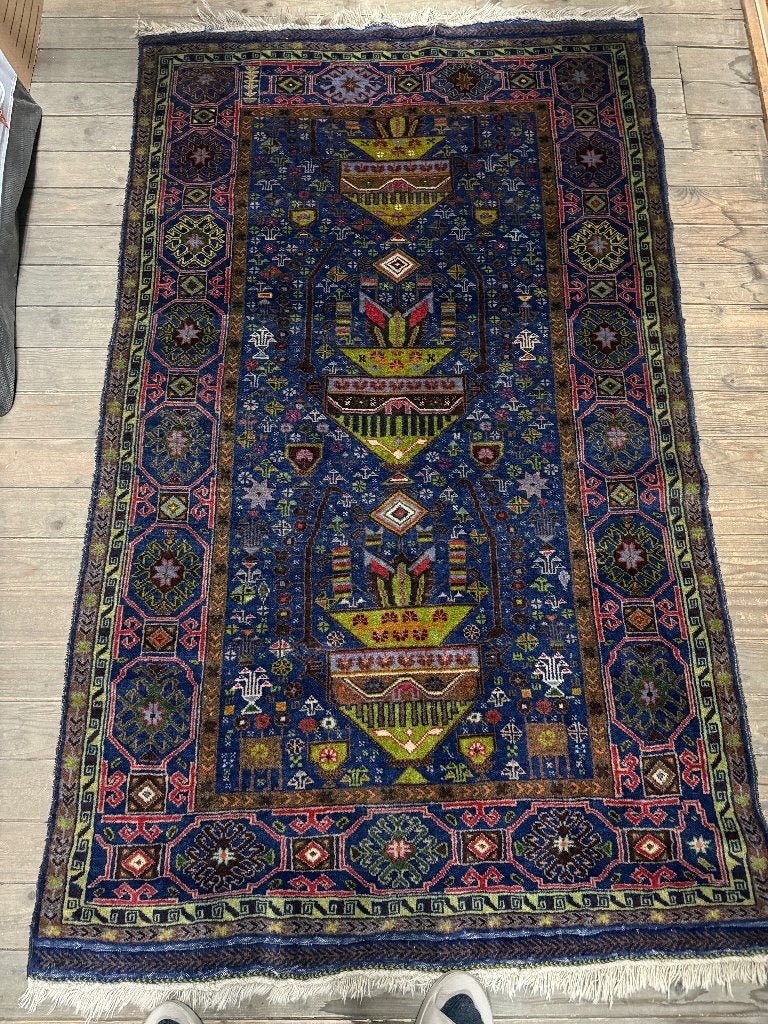 Tapis oriental (env. 200x115 cm), Maison & Meubles, 200 cm ou plus, Comme neuf, 100 à 150 cm, Enlèvement