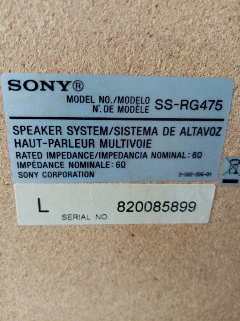 Sony basluidsprekers., Audio, Tv en Foto, Luidsprekerboxen, Ophalen, Stereo speakers, Zo goed als nieuw, 60 tot 120 watt
