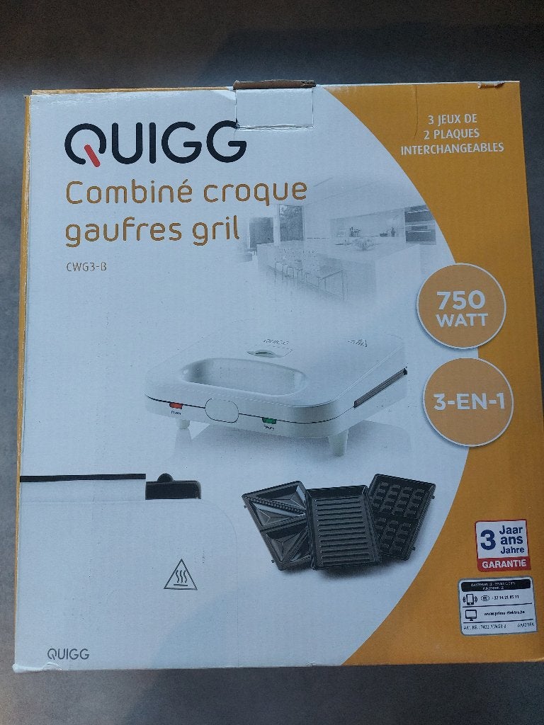 Wafelijzer, Elektronische apparatuur, Wafelijzers, Ophalen, Uitneembare platen, Zo goed als nieuw