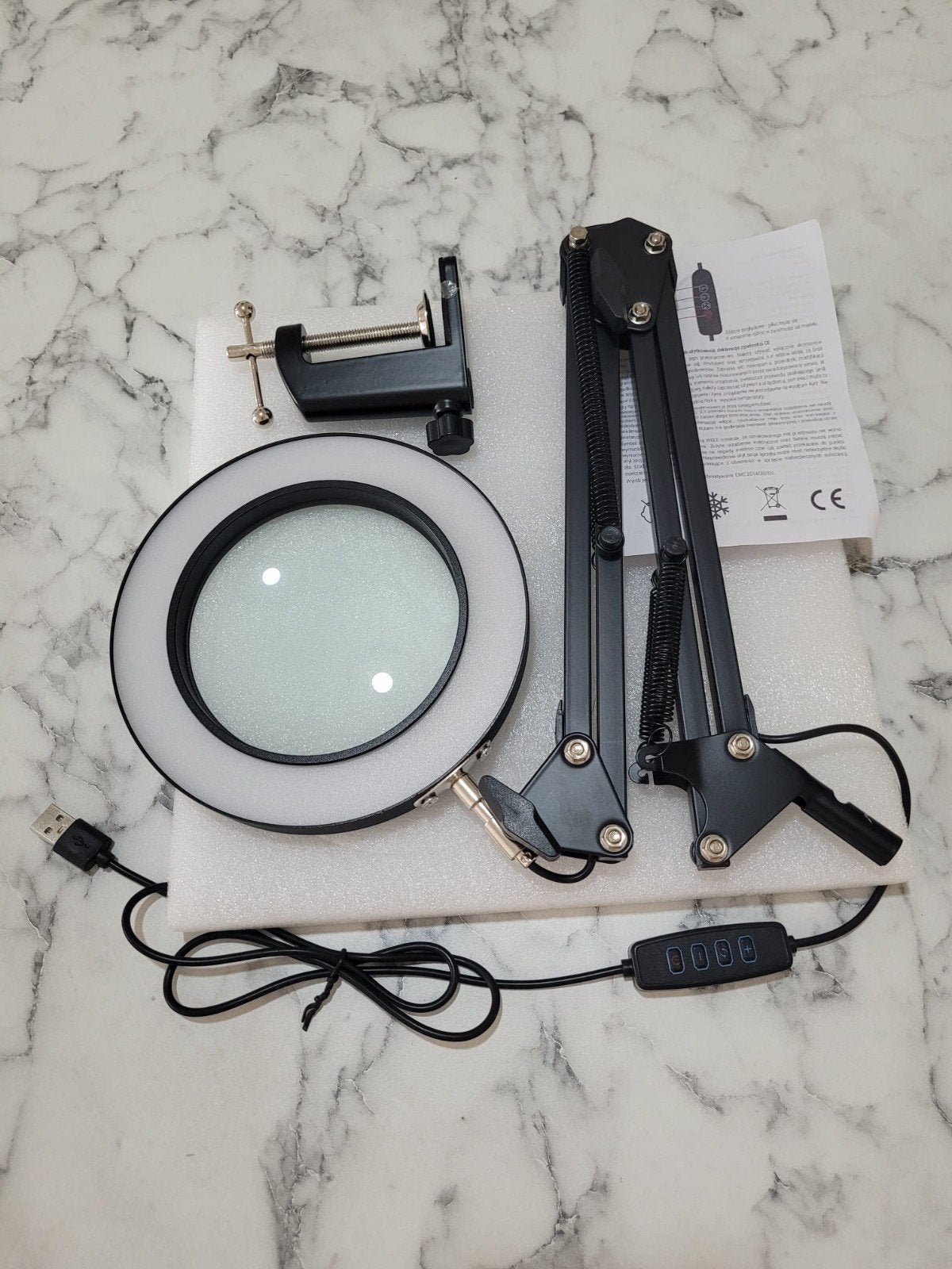 Lampe loupe de bureau LED, Hobby & Loisirs créatifs, Loupes & Lampes loupes, Enlèvement ou Envoi, Neuf, Loupe