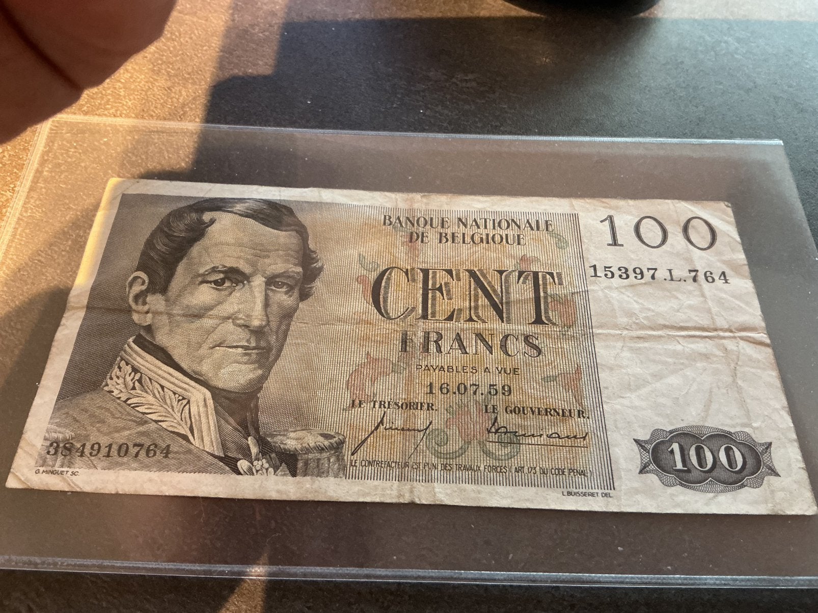 België 100 Frank 1959, Postzegels en Munten, Ophalen of Verzenden