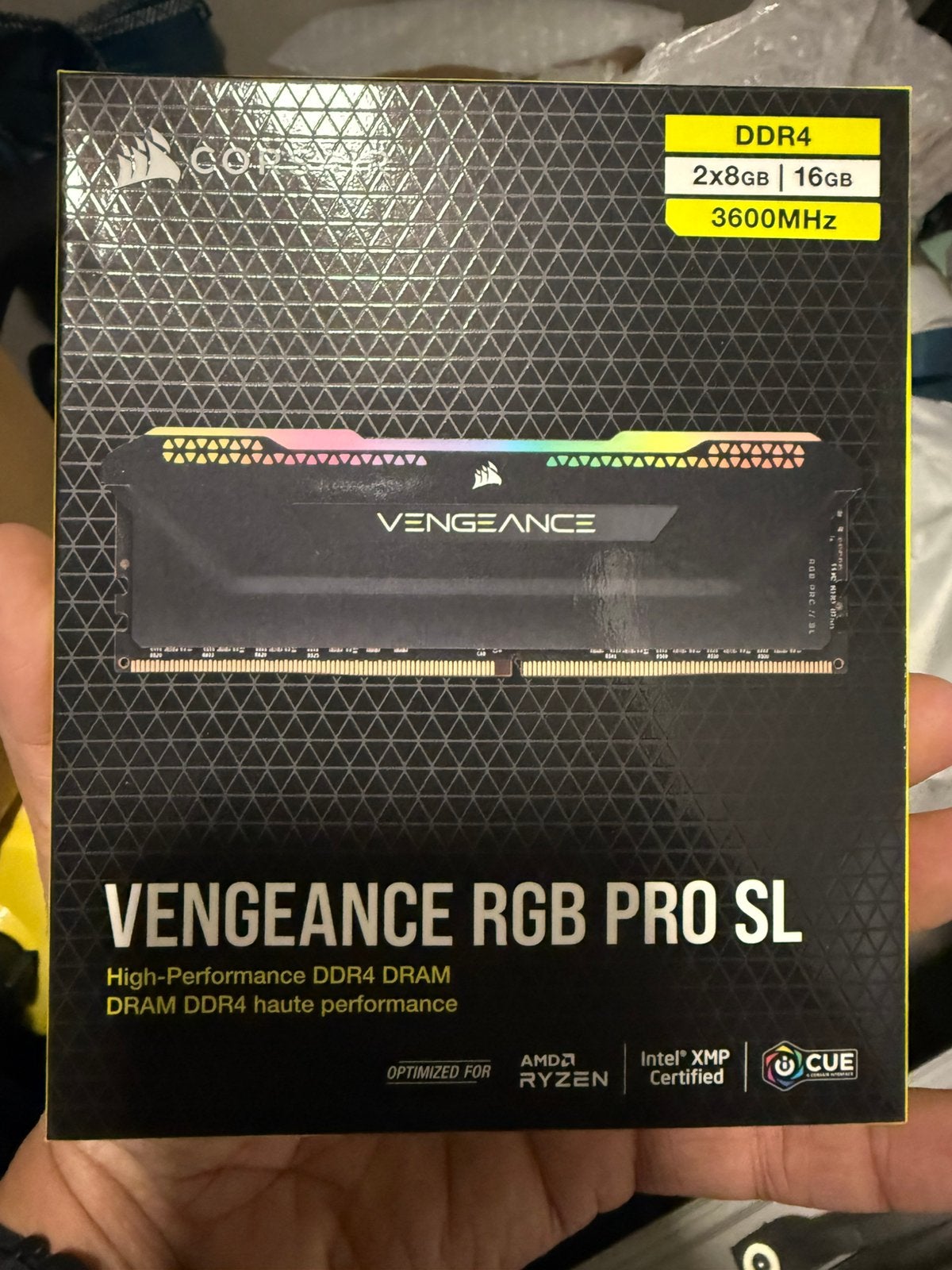 Corsair Vengeance RGB Pro SL 32 Go (4x8) DDR4 3600 MHz, Computers en Software, Ophalen of Verzenden, Zo goed als nieuw, DDR4