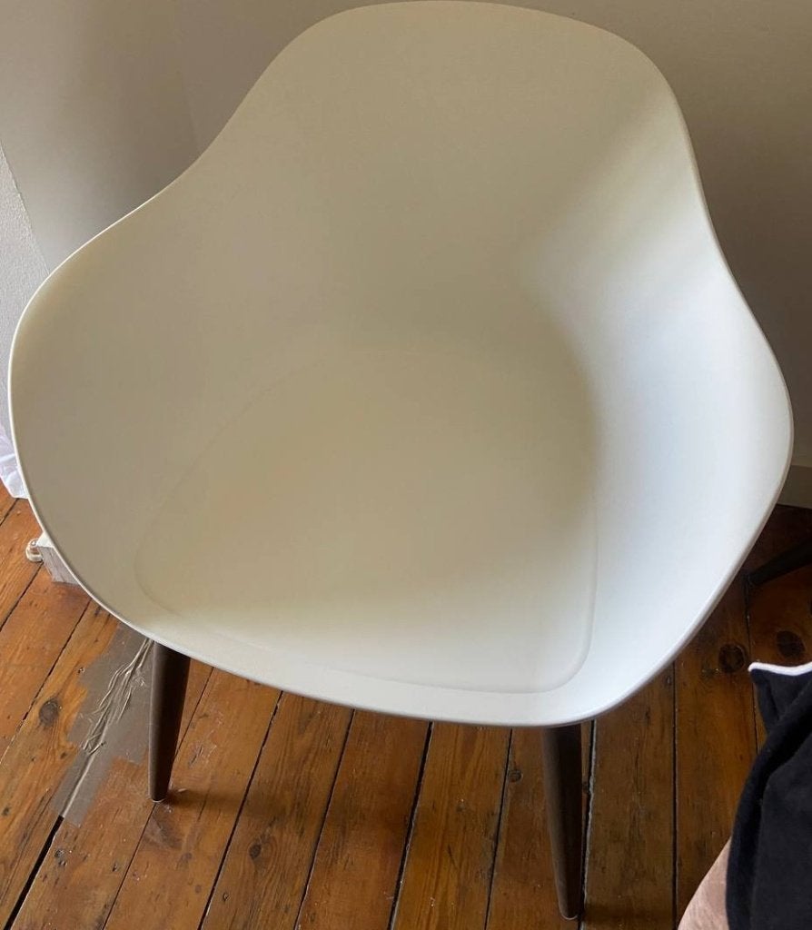 Chaises de cuisine IKEA GRÖNSTA, 2 pièces, Maison & Meubles, Chaises, Comme neuf, Enlèvement, Scandinave, Blanc