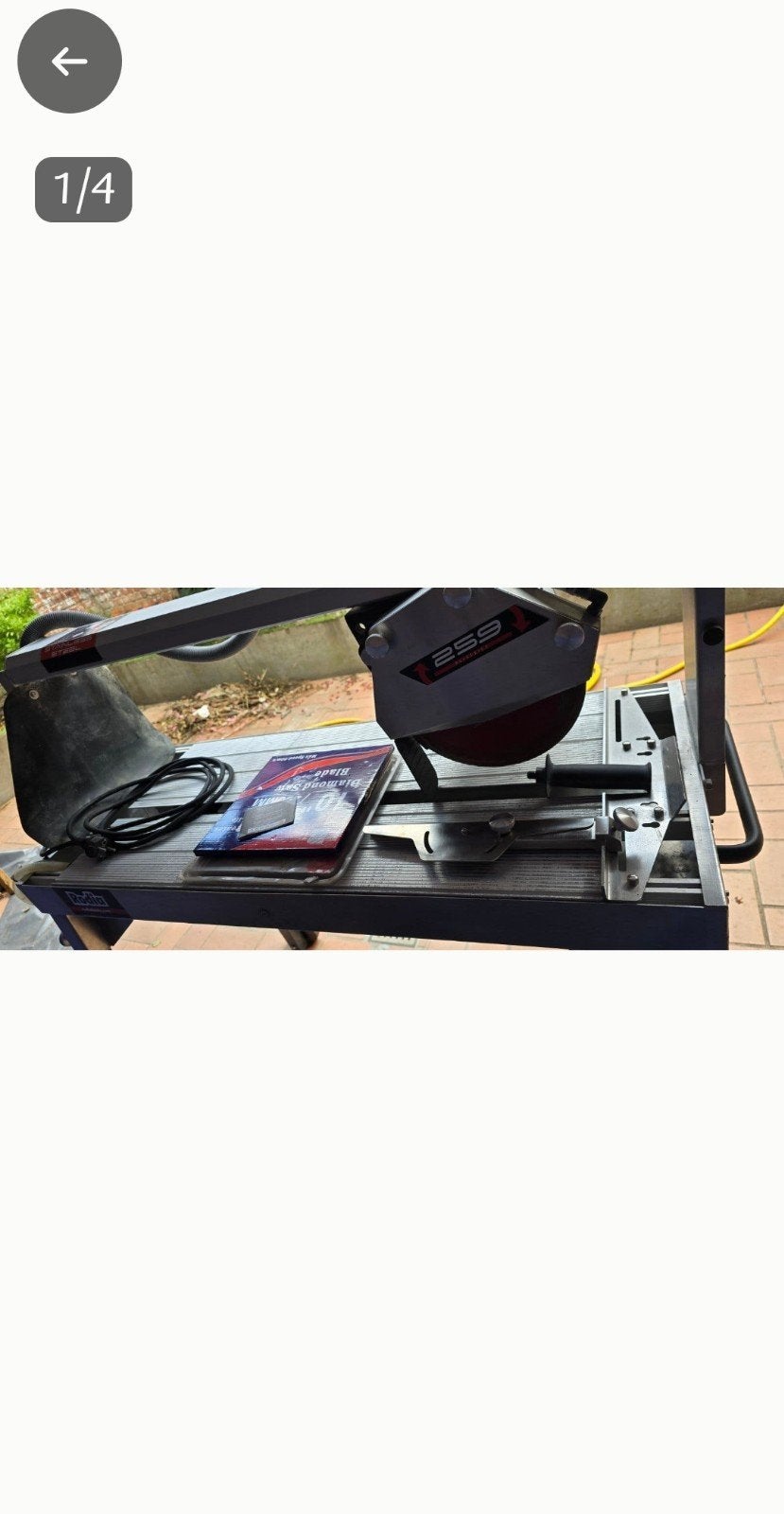 Coupe carrelage rodia 259rs électrique, Bricolage & Construction, Enlèvement, Scie à onglet