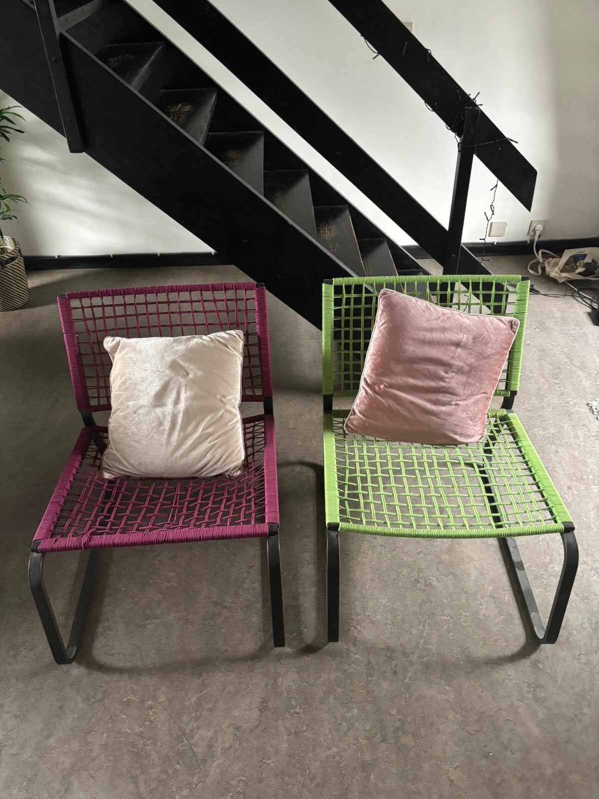 Comfortabele kleurrijke zetels, 75 à 100 cm, Moins de 150 cm, Banc droit, Enlèvement
