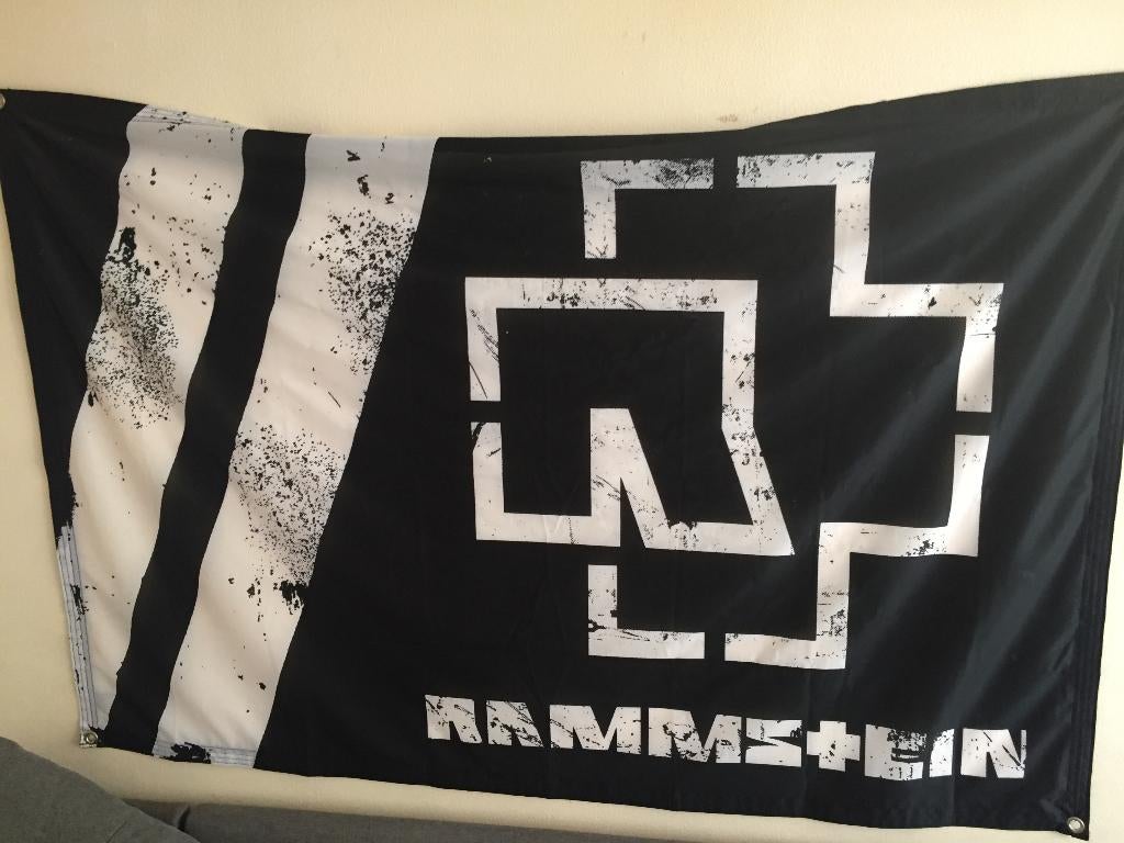 grote Rammstein vlag, Ophalen of Verzenden, Zo goed als nieuw