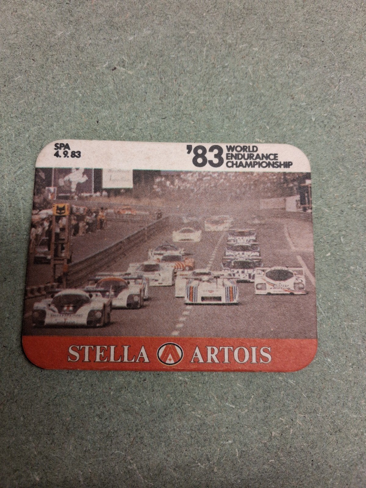 Datum viltje Stella Artois Spa Endurance, Ophalen, Zo goed als nieuw, Viltje(s), Stella Artois