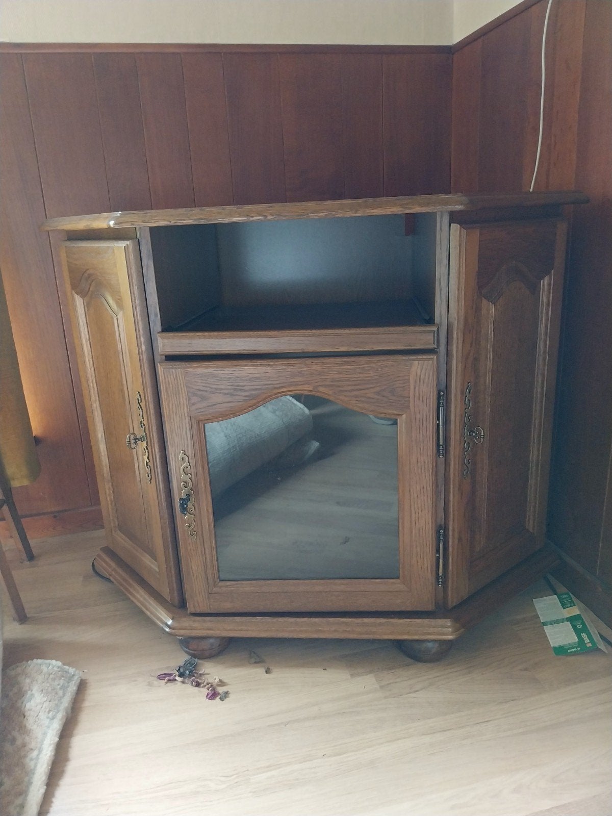 meuble tv ancien en chêne, Enlèvement