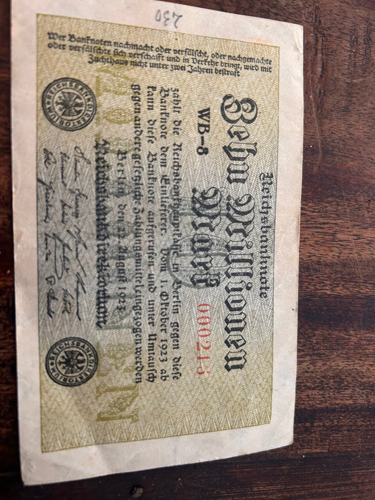 Duits biljet, Ophalen of Verzenden