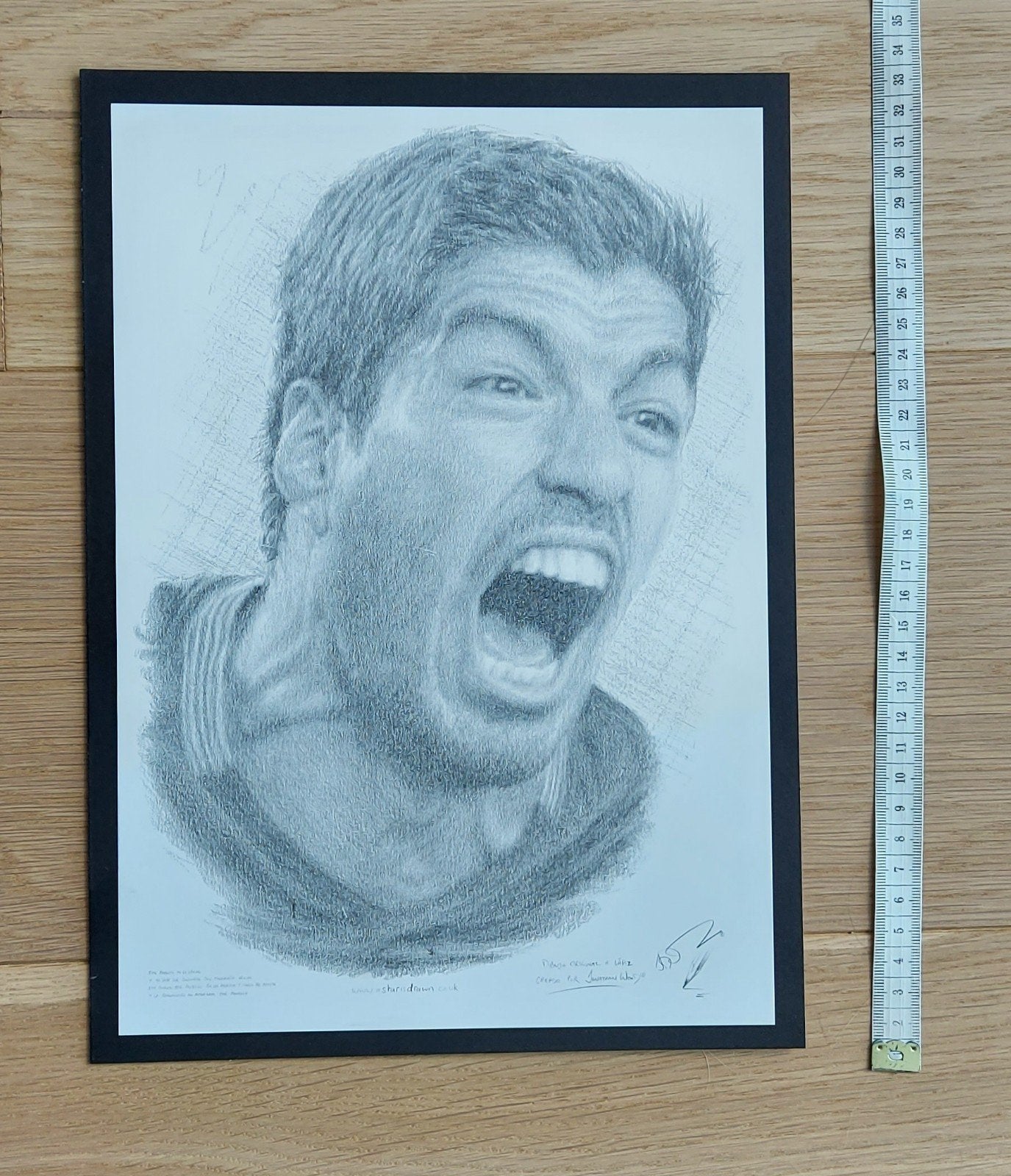 Potloodtekening Suàrez, Ophalen of Verzenden, Zo goed als nieuw