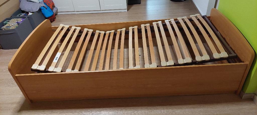 Lit complet 90 x 200 (matelas gratis), Ophalen, 90 cm, Eenpersoons, Zo goed als nieuw