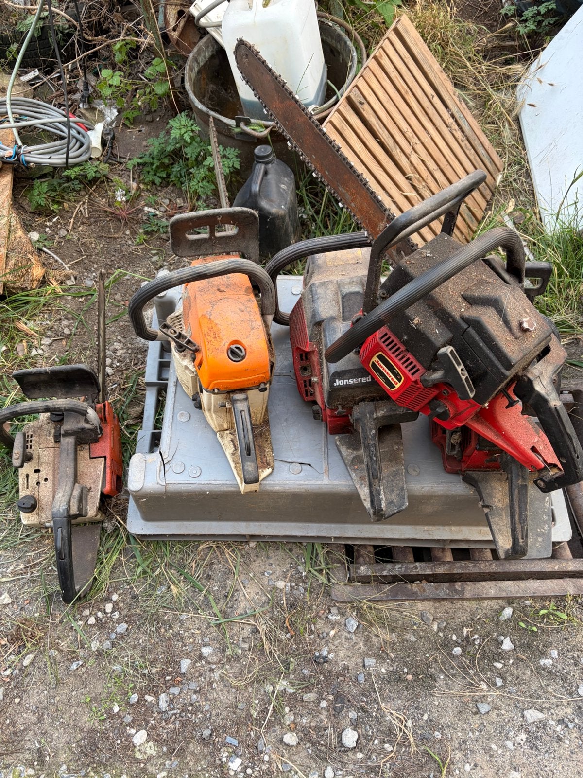 Kettinzagen, Doe-het-zelf en Bouw, Ophalen, Gebruikt
