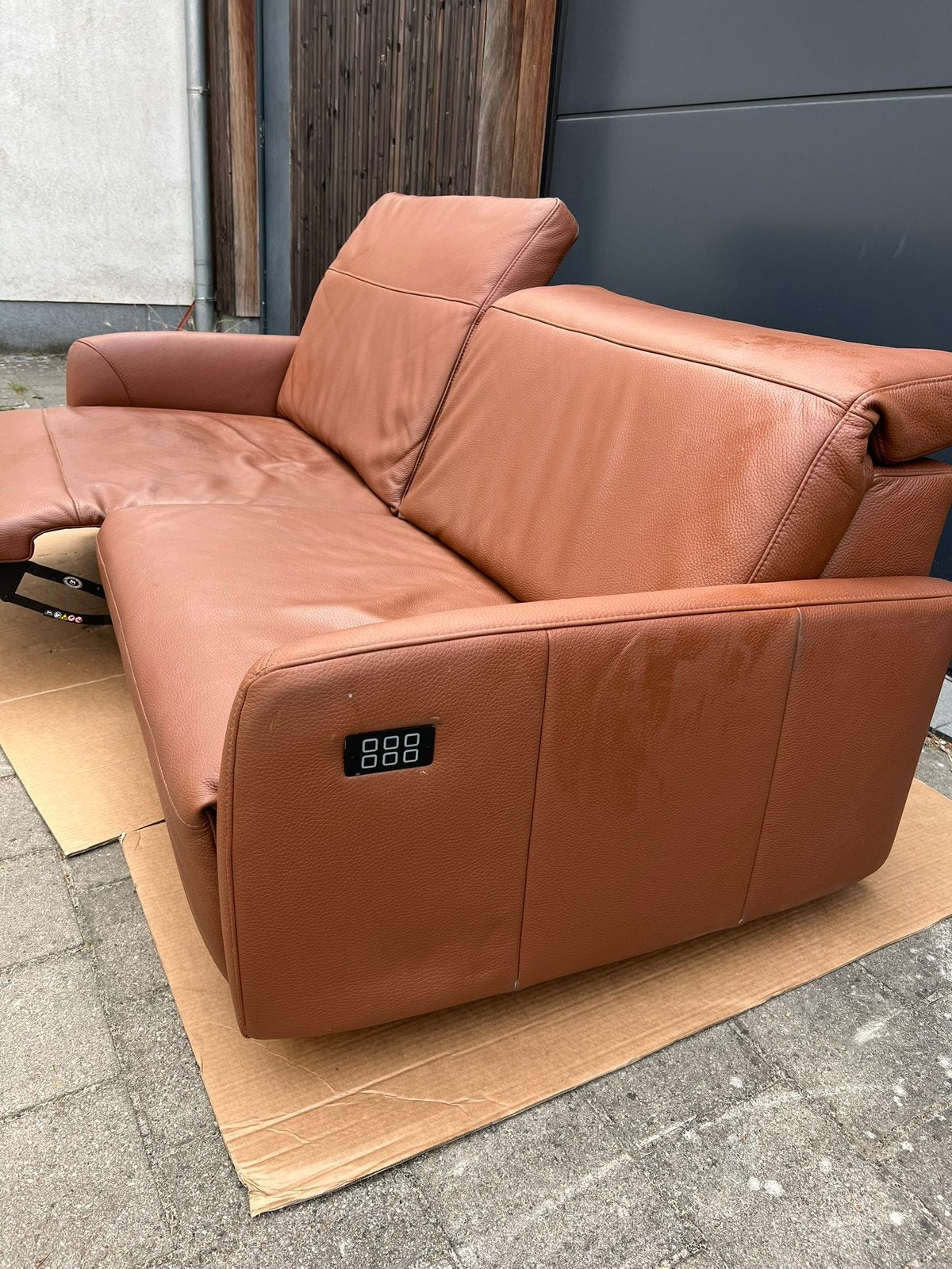 Premium elektrische relaxzetel, Huis en Inrichting, Ophalen, Zo goed als nieuw, Leer
