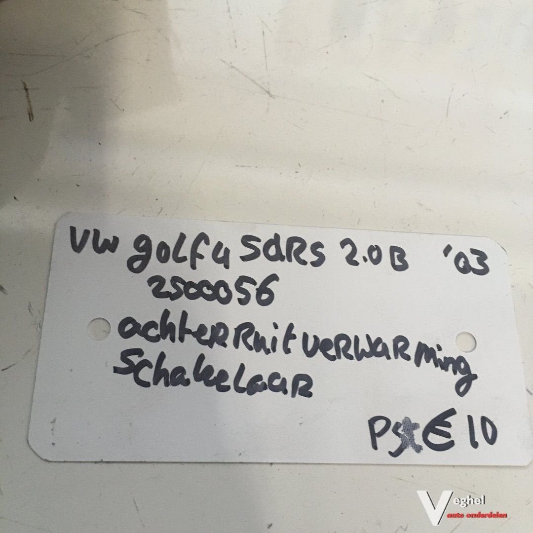 Vw Golf 4 2003  5drs 2.0 B Wagennr 2500056  Achterruitverwar, Gebruikt, -, -, Ophalen of Verzenden