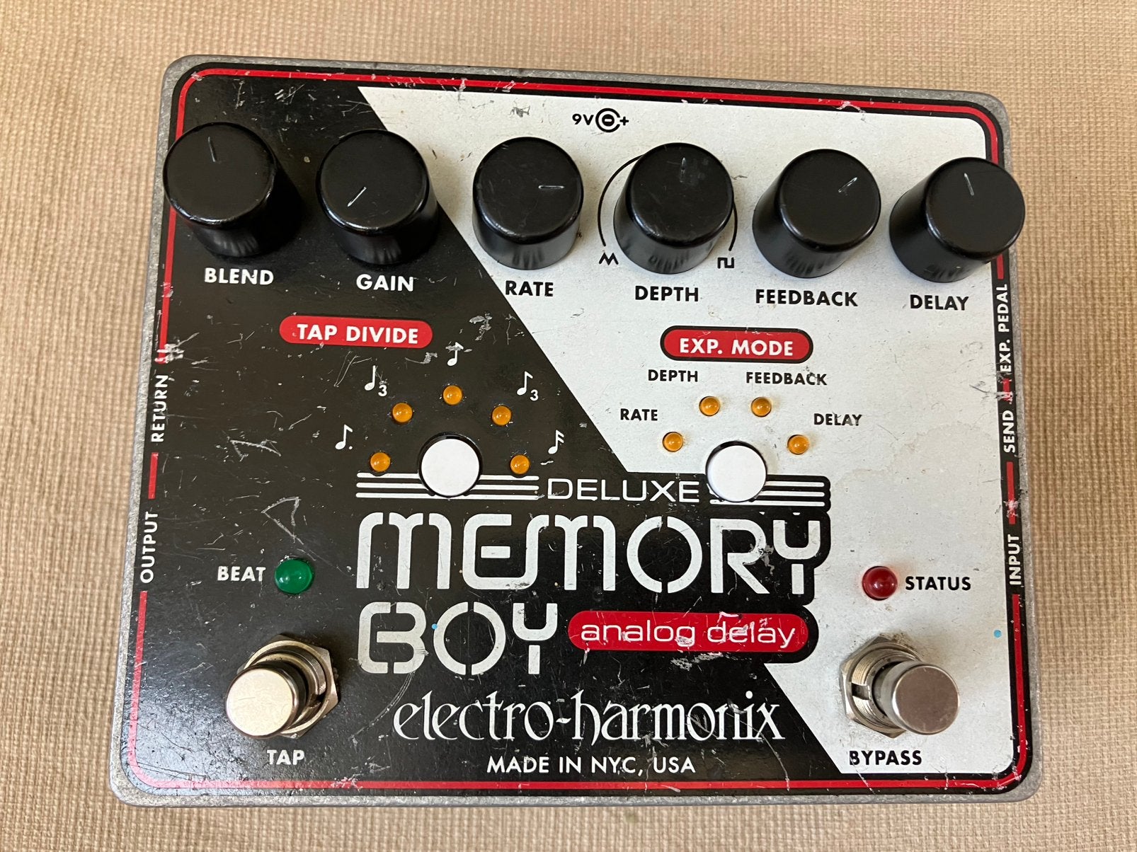 EHX Memory Boy Deluxe Anolgue Delay Electroharmonix NYC USA, Ophalen of Verzenden, Zo goed als nieuw, Delay of Echo