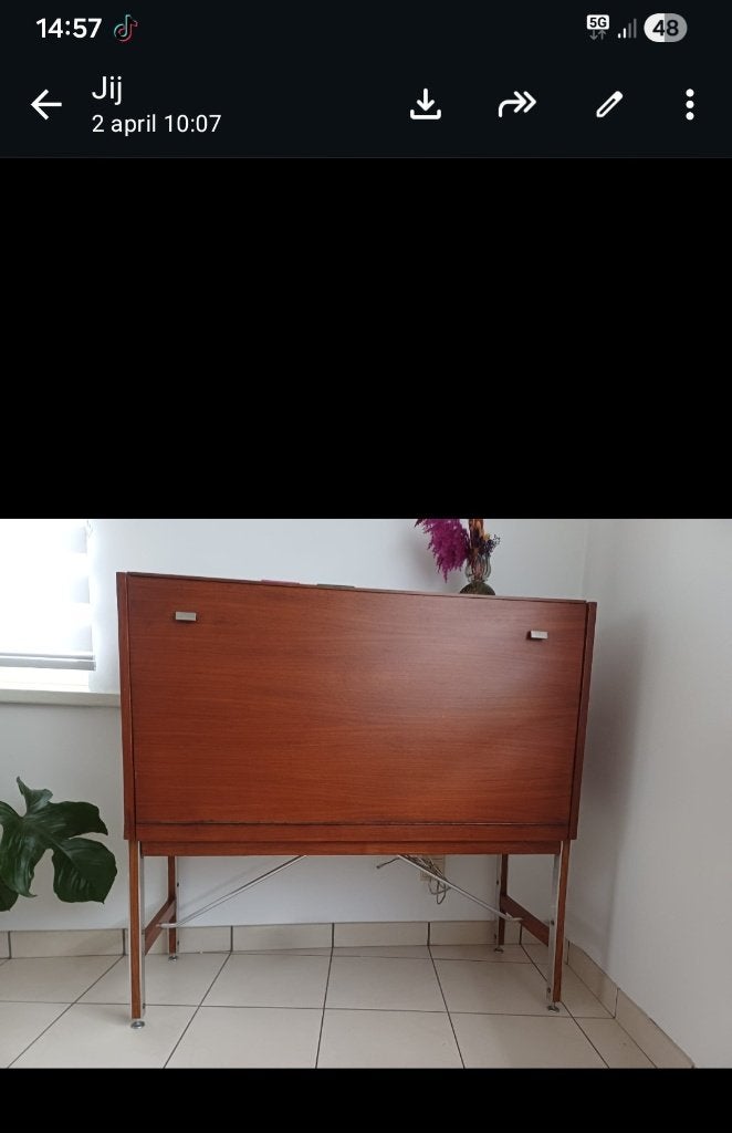 Kast, Huis en Inrichting, Kasten | Kleerkasten, Ophalen, Gebruikt, Met klep(pen), Vintage