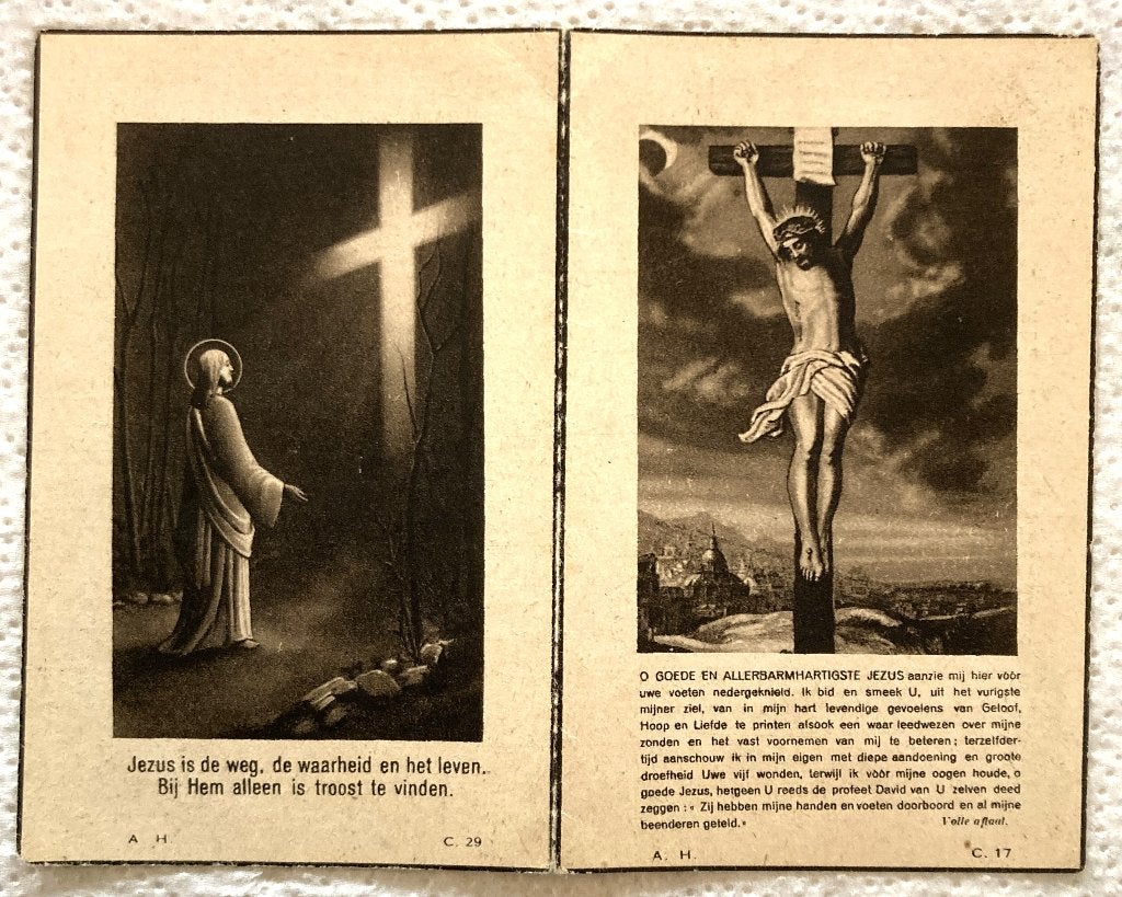 Bidprentje van André Goethals, Verzamelen, Verzenden, Bidprentje